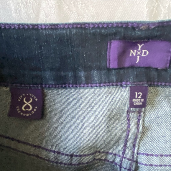 NYDJ  Dark Denim Lift Tuck Technology Skinny Jean. 12X 26" - Picture 3 of 15